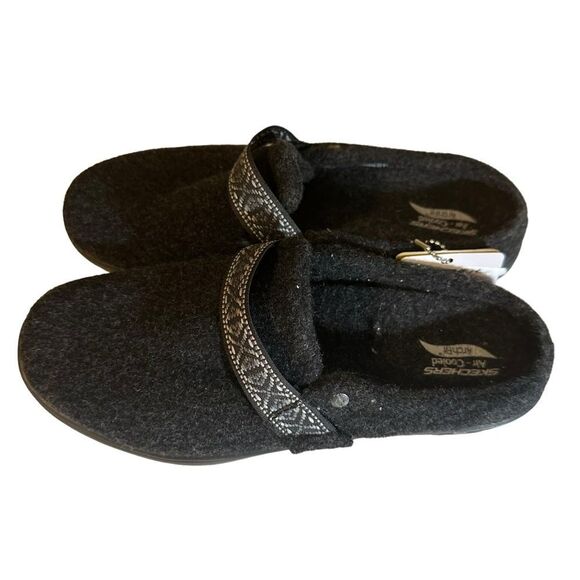 Skechers Womens Arch Fit Lounge Flourish‎ Wool Mules Slippers 5.5 - Picture 1 of 7